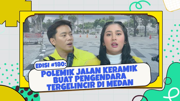 Polemik Jalan Keramik Buat Pengendara Tergelincir di Medan