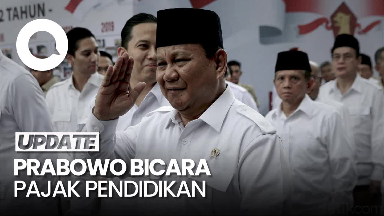 Prabowo Mau Pajak Pendidikan Rendah, Kalau Bisa Dihapus