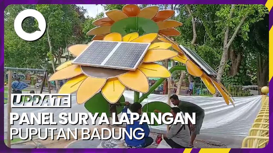 Penampakan Panel Surya di Taman Bermain Bali untuk Edukasi Anak