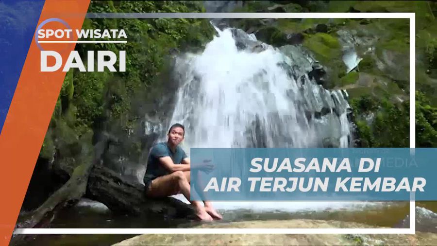 Dikelilingi Bebatuan dan Hutan Lebat, Keindahan Air Terjun Kembar Dairi Sidikalang 