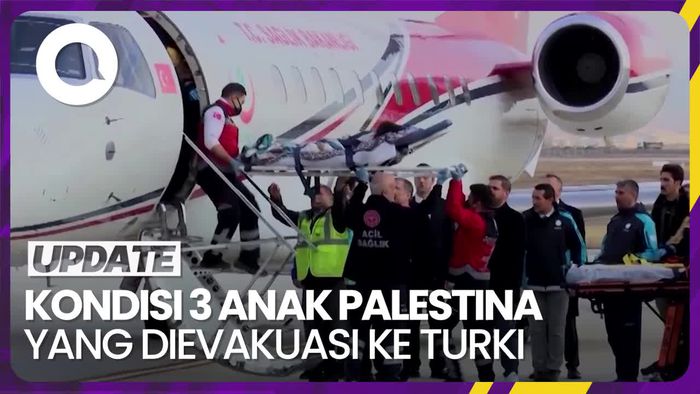Menkes Turki Ungkap Kondisi 3 Anak Palestina yang Dievakuasi dari Gaza