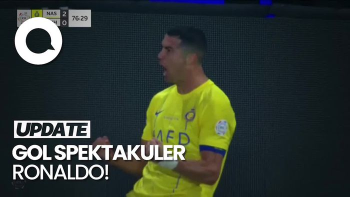Momen Gol Spektakuler Ronaldo, Lob Jarak Jauh-Masuk Gawang!