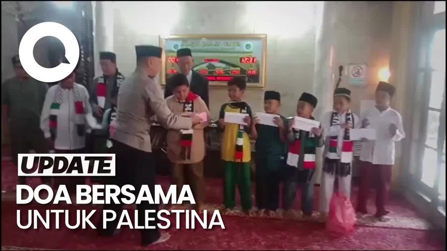 Warga Pesanggrahan dan Polisi Gelar Doa Bersama untuk Palestina