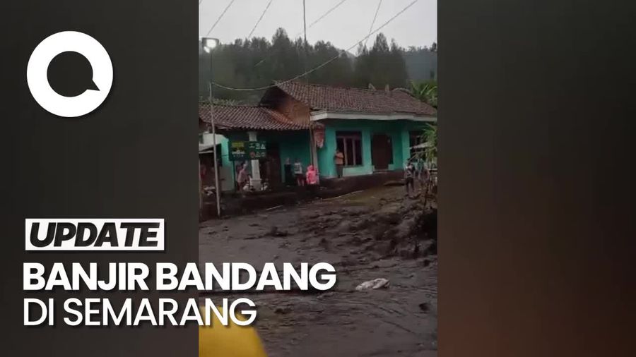 Detik-detik Banjir Bandang di Lereng Gunung Merbabu Semarang