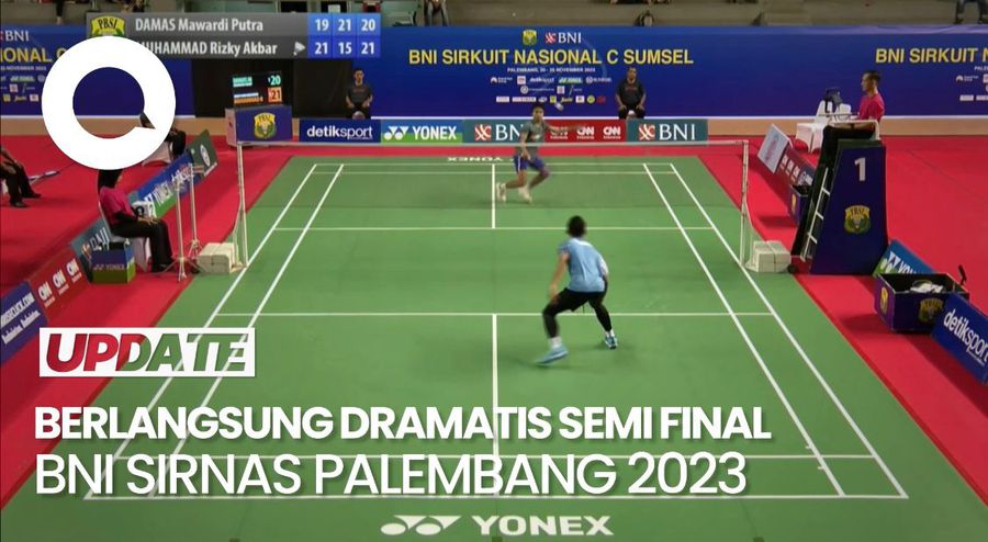 Berlangsung Dramatis Semi Final BNI Sirnas Palembang 2023