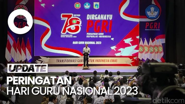 Jokowi Hadiri Puncak Peringatan Hari Guru Nasional 2023