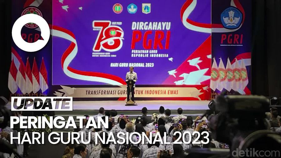 Jokowi Hadiri Puncak Peringatan Hari Guru Nasional 2023