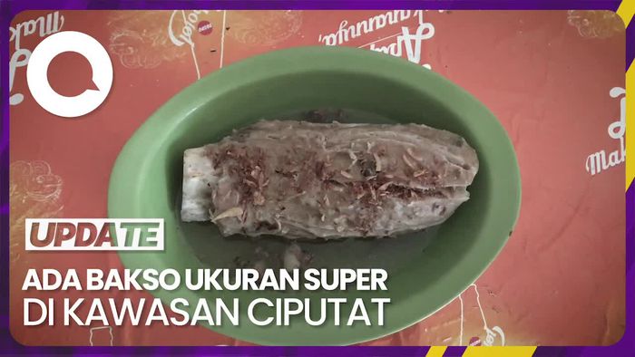 Puasnya Makan Bakso Super Seberat 1 Kg di Kawasan Ciputat