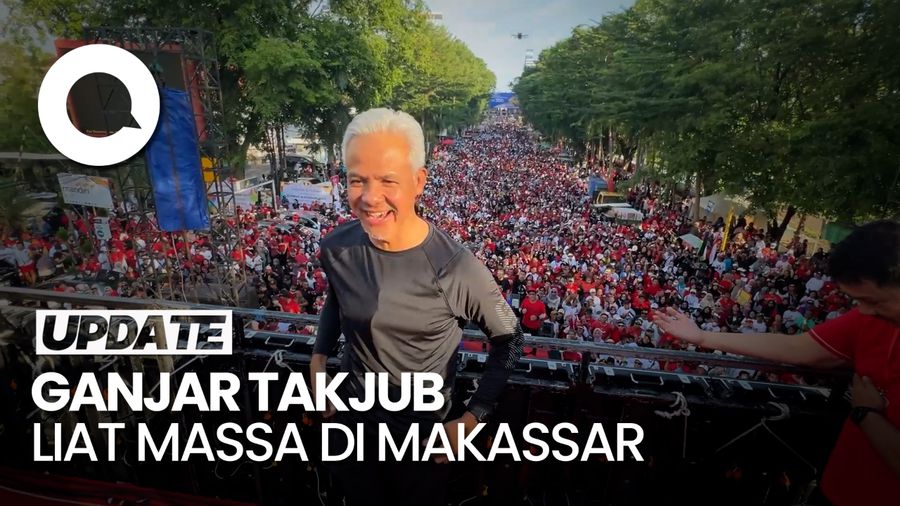 Takjubnya Ganjar Lihat Pendukungnya di Makassar: Wow, Tak Terlihat Ujungnya