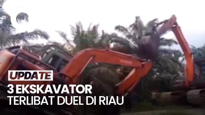 Heboh Aksi Duel Ekskavator di Siak Riau, Ini Kata Polisi