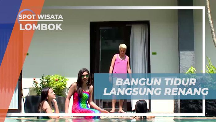Bersemangat Memulai Pagi Dengan Berenang di Kolam Penginapan Lombok