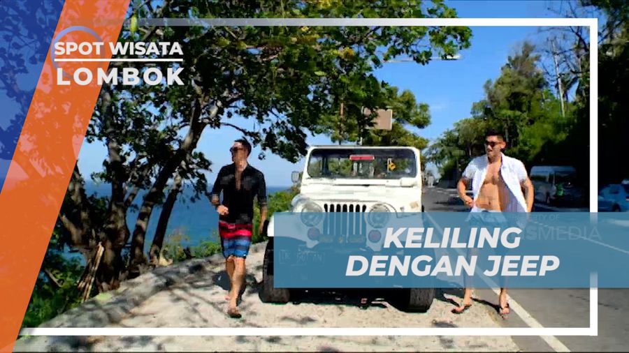 Menikmati Indahnya Pemandangan Alam Pantai Dengan Naik Jeep, Lombok