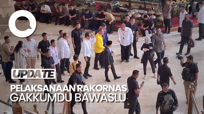 Peserta Pilpres 2024 Tiba di Lokasi Rakornas Gakkumdu Bawaslu