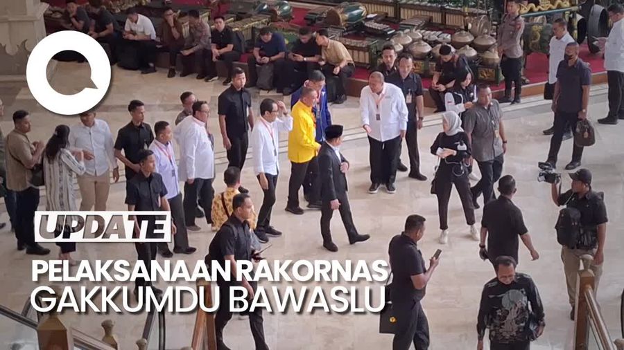 Peserta Pilpres 2024 Tiba di Lokasi Rakornas Gakkumdu Bawaslu