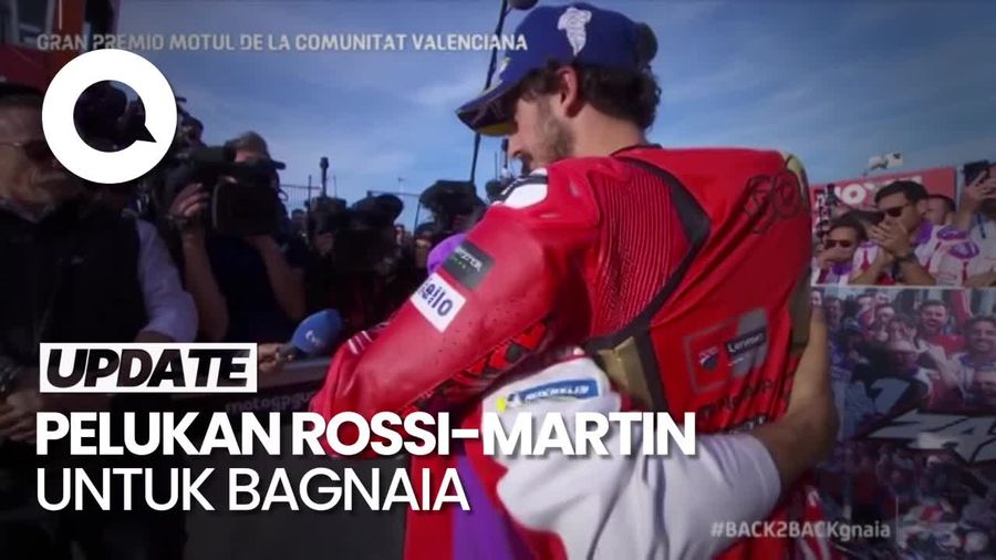 Momen Rossi-Martin Datangi Bagnaia Sang Juara Dunia MotoGP 2023
