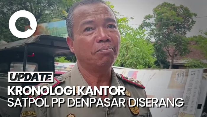 Kantor Satpol PP Denpasar Diserang 25 OTK, 6 Orang Luka-luka!