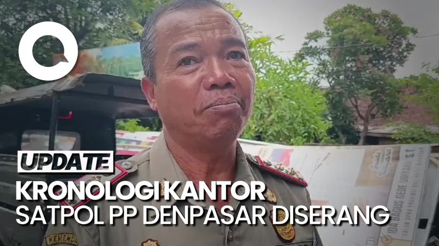 Kantor Satpol PP Denpasar Diserang 25 OTK, 6 Orang Luka-luka!