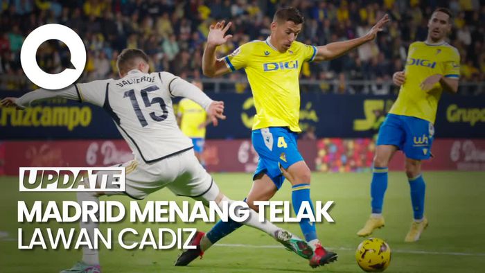 Real Madrid Gasak Cadiz 3-0, Rodrygo Cetak Brace