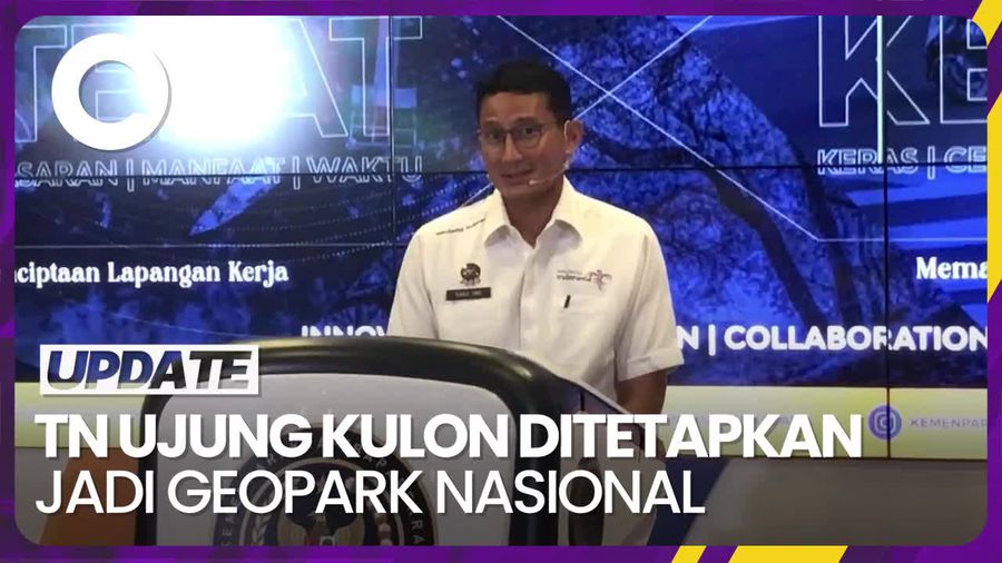 Menparekraf Bicara Kemungkinan TN Ujung Kulon Jadi UNESCO Global Geopark 