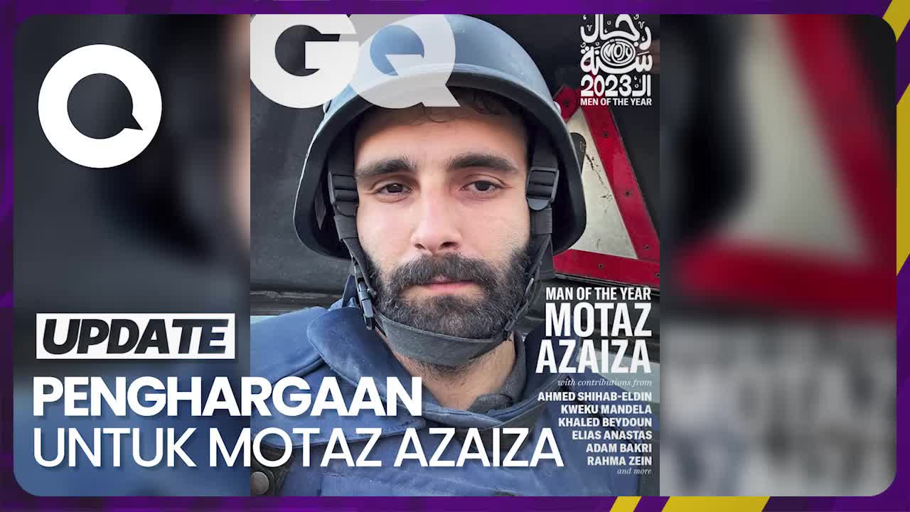 Jurnalis Palestina Motaz Azaiza Jadi 'Man of the Year' Majalah GQ