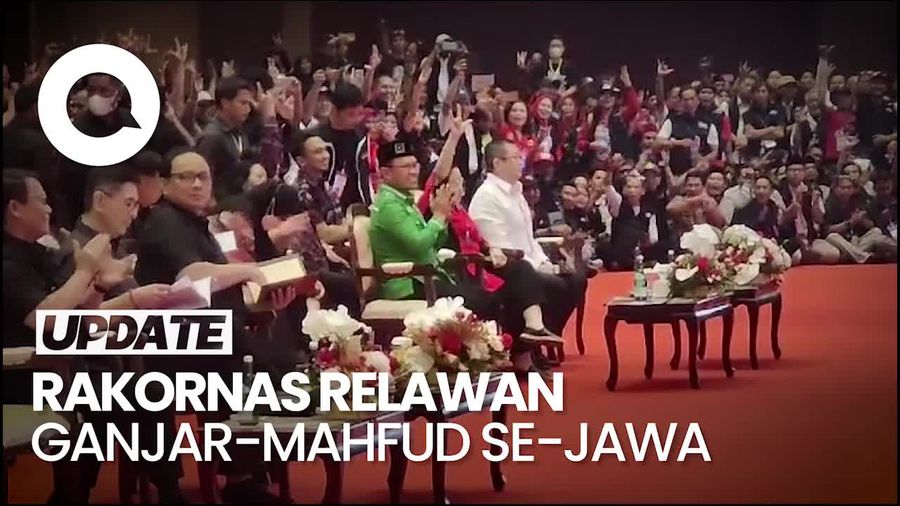 Salam 3 Jari Megawati Saat Hadiri Rakornas Relawan Ganjar-Mahfud se-Jawa