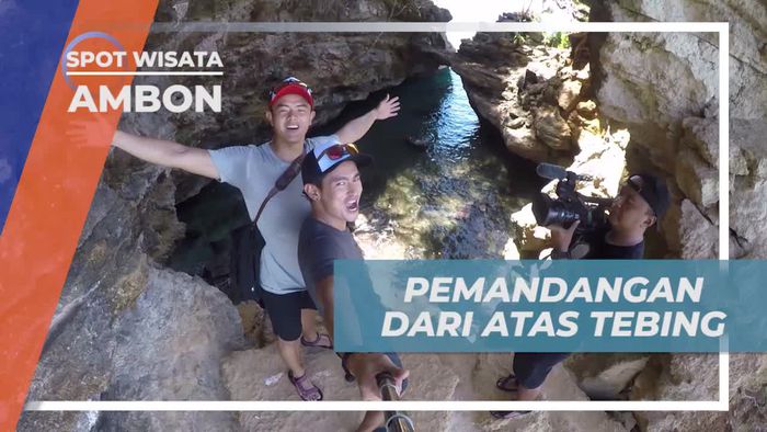 Naik ke Atas Tebing, Menikmati Keindahan Pantai Liliboi Dari Ketinggian, Ambon 