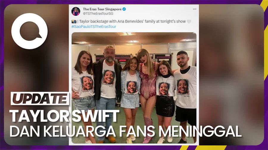 Potret Taylor Swift dengan Keluarga Fans Meninggal di Konser Rio de Janeiro