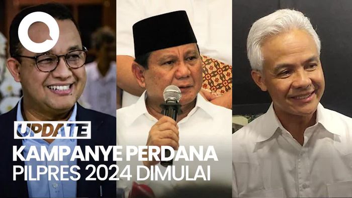 Titik Awal 3 Paslon Pilpres 2024 di Masa Kampanye Perdana