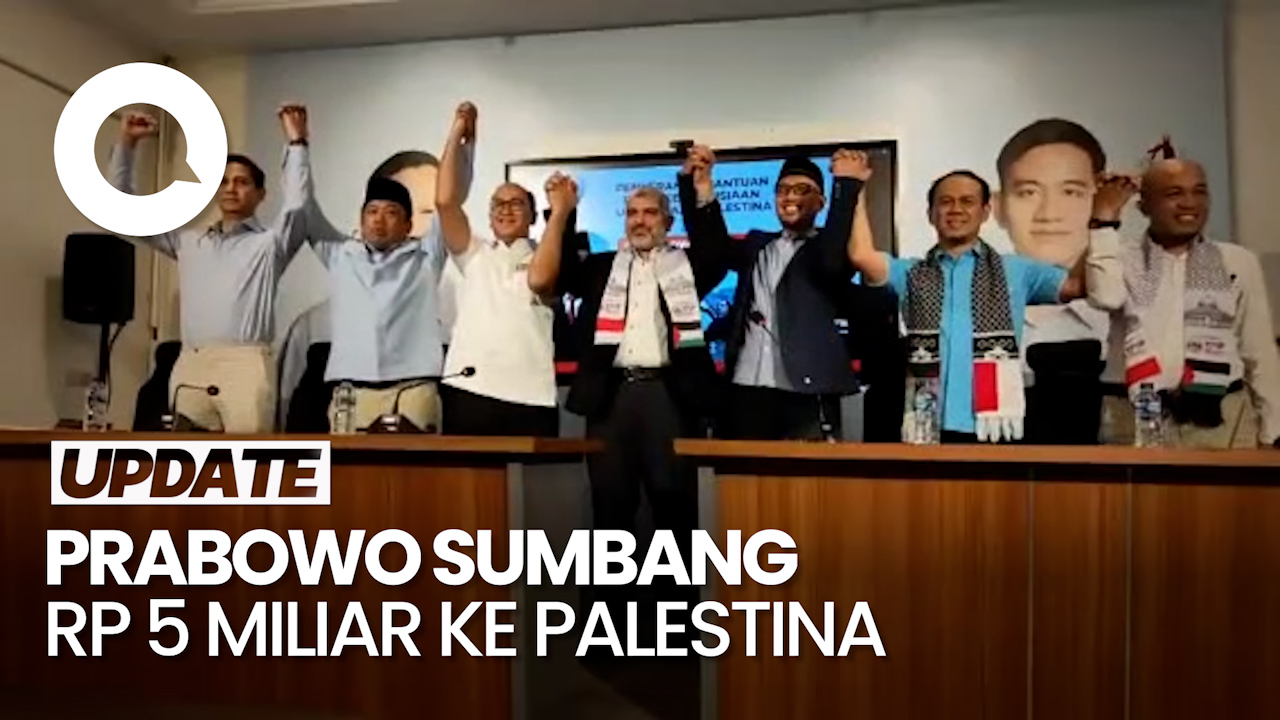 Prabowo Beri Bantuan Rp 5 Miliar Ke Rakyat Palestina