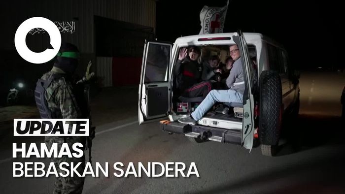 Momen Hamas Bebaskan Sandera saat Gencatan Senjata