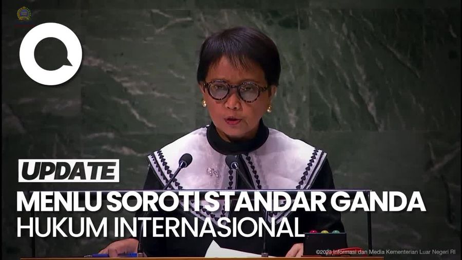Menlu RI: Yang Terjadi di Gaza Sudah Jelas Pelanggaran Hukum Humaniter!