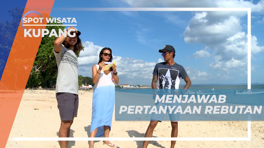 Menikmati Keseruan Bermain Game di Tepi Pantai Pasir Panjang, Kupang