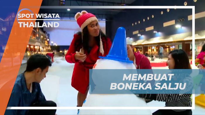 Berbagi Keseruan Bersama Wisatawan Asing Membuat Boneka Salju, Thailand