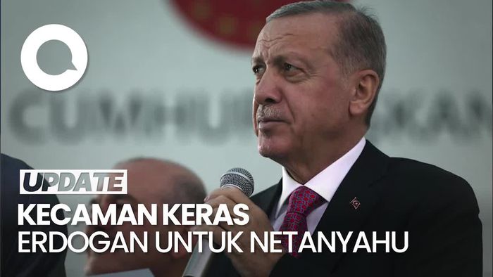 Erdogan Sebut PM Israel Netanyahu Tukang Jagal Gaza
