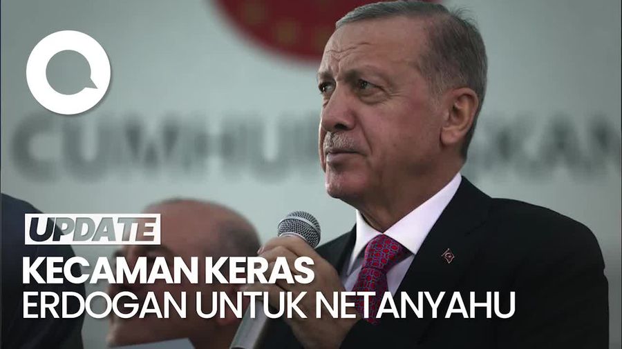 Erdogan Sebut PM Israel Netanyahu Tukang Jagal Gaza
