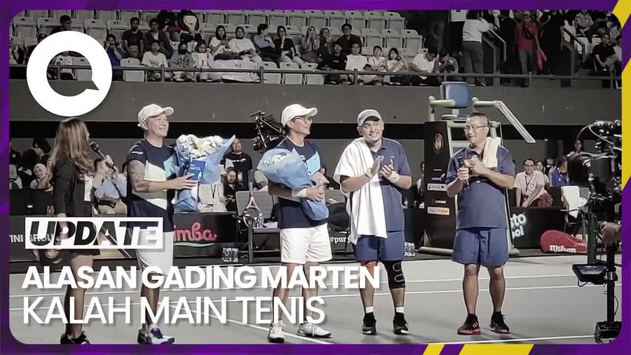 Kalah Tenis Lawan Valentino Jebret, Gading Marten: Kurang Latihan