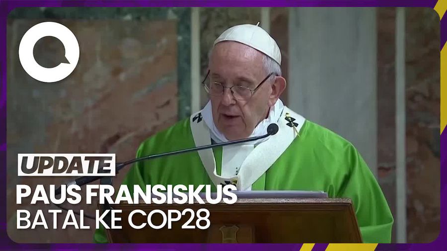 Paus Fransiskus Terpaksa Batal ke COP28 gegara Masalah Kesehatan