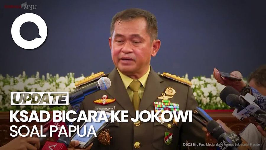 Yang Dibicarakan KSAD ke Jokowi soal Papua Seusai 4 Prajurit TNI Gugur
