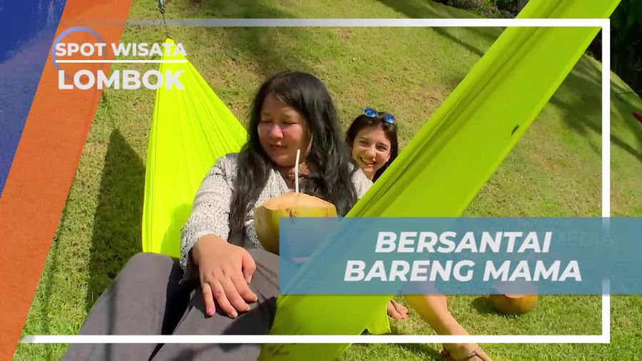 Bersantai Dengan Hammock Ditemani Kelapa Muda Segar, Lombok 