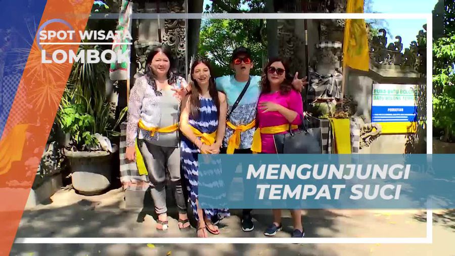 Pura Batu Bolong, Terletak di Atas Batu Hitak Pantai Senggigi Lombok