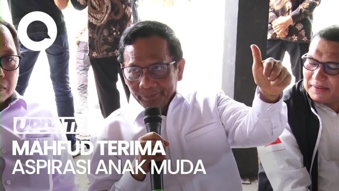 Mahfud Terima Aspirasi Anak Muda: Perlu Lapangan Kerja-Kesehatan Mental
