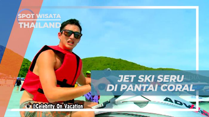 Seru-seruan, Tancap Gas Naik Jetski di Pantai Coral Island, Thailand