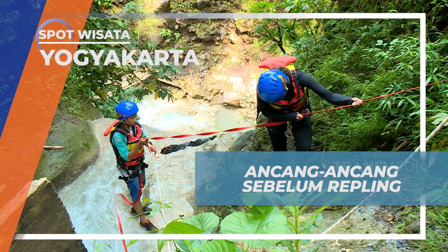Menuju Spot Menuruni Tebing Air Terjun Kedung Pedut, Yogyakarta