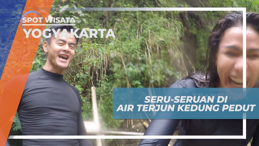 Serunya Habiskan Waktu Bermain Bareng Warga Lokal di Air Terjun Kedung Pedut, Yogyakarta