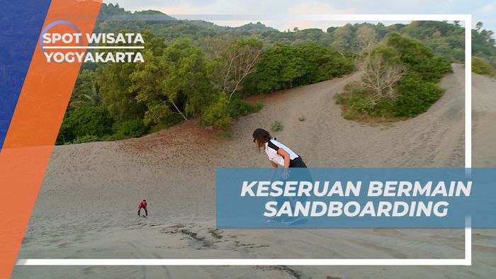 Serunya Meluncur di Atas Lautan Pasir Bermain Sandboarding, Yogyakarta