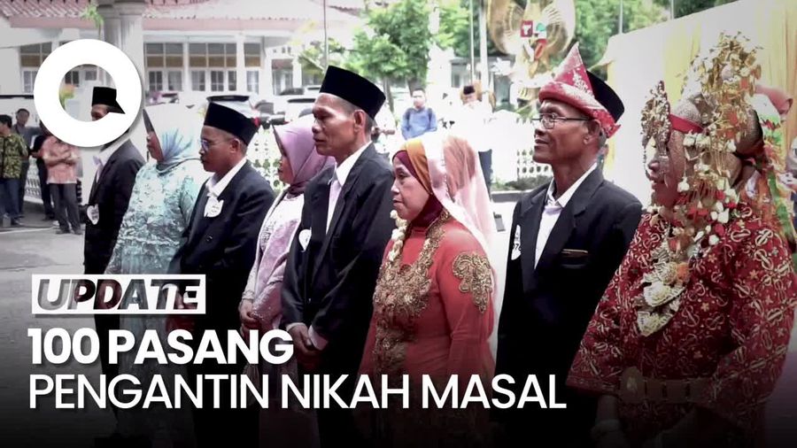 100 Pasang Calon Pengantin Ikut Program Nikah Massal di Palembang