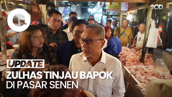 Zulhas Tinjau Harga Bapok di Pasar Induk Senen