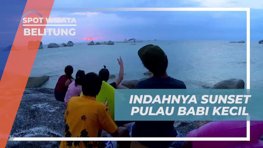 Menikmati Keindahan Panorama Sunset di Pulau Babi Kecil Belitung 