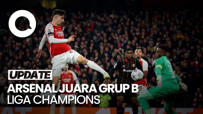 Arsenal Menang Telak 6-0 Atas Lens