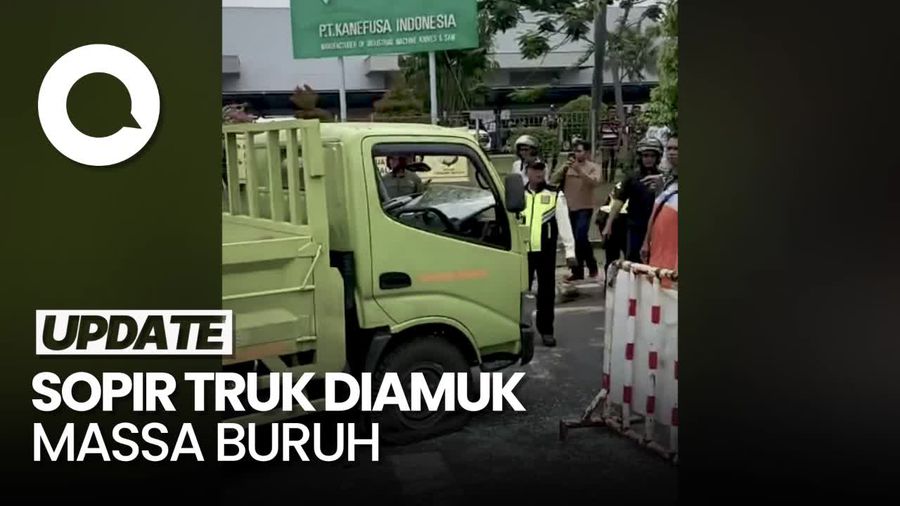 Momen Sopir Truk Diamuk Buruh Gegara Bilang Terima kasih Bikin Macet